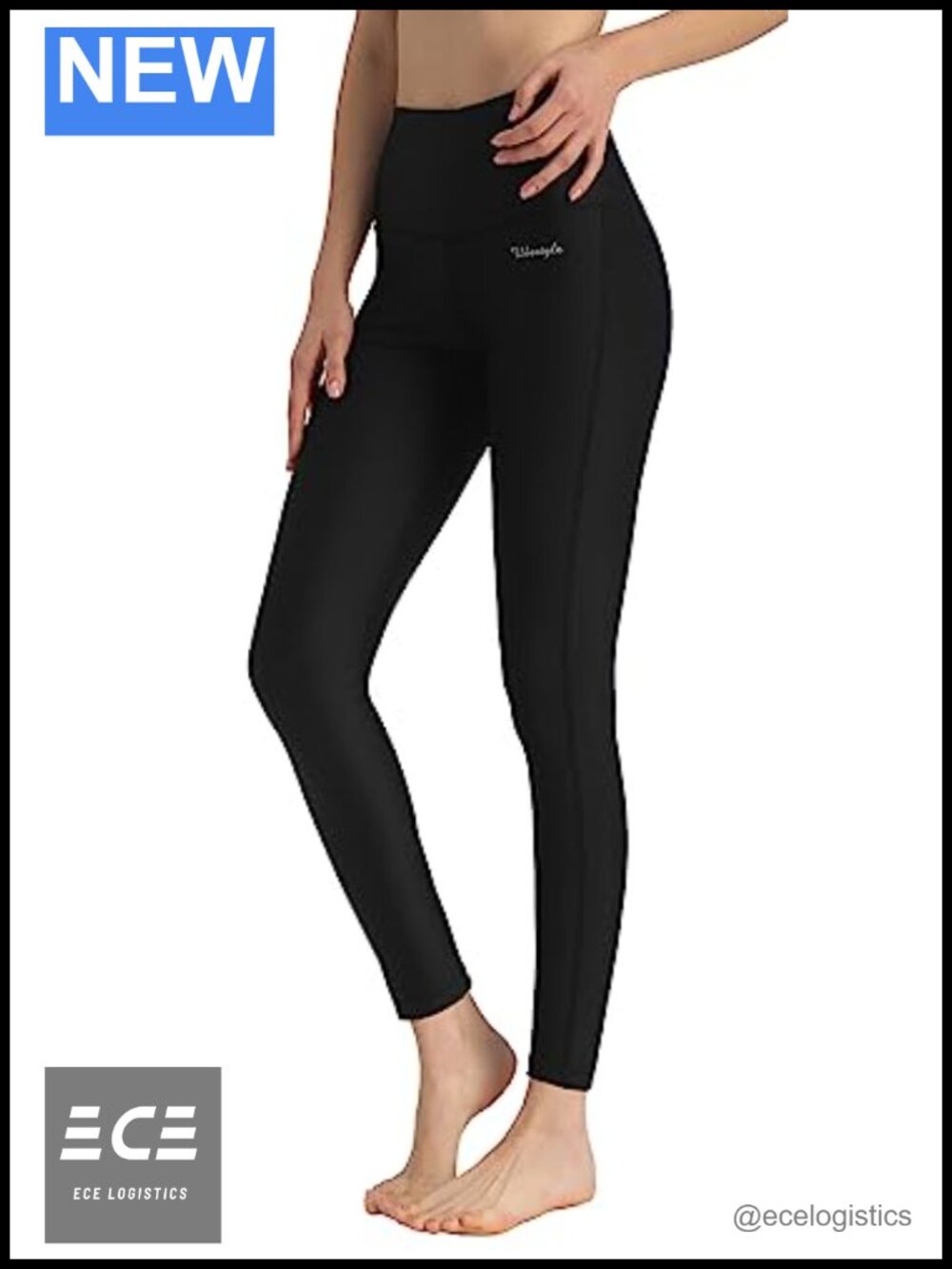 Women's UPF 50+ High Waist Swim Leggings Rash Guard Pants Tummy Control